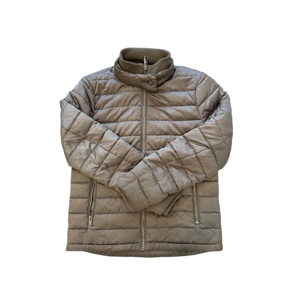 Reiss "Antonia" Quilted Khaki Puffer Jacket  Sz XS